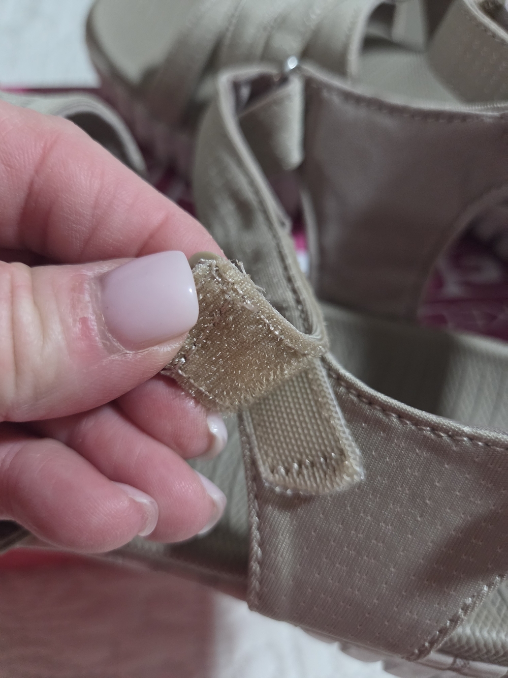 Skechers Women's Taupe Crisscross Strap Sandals - Picture 4 of 5